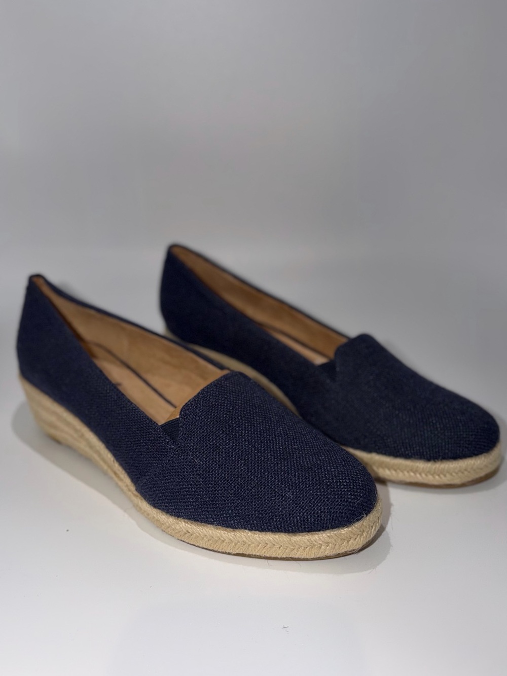 Life Stride Navy Espadrille Slip-On Flats